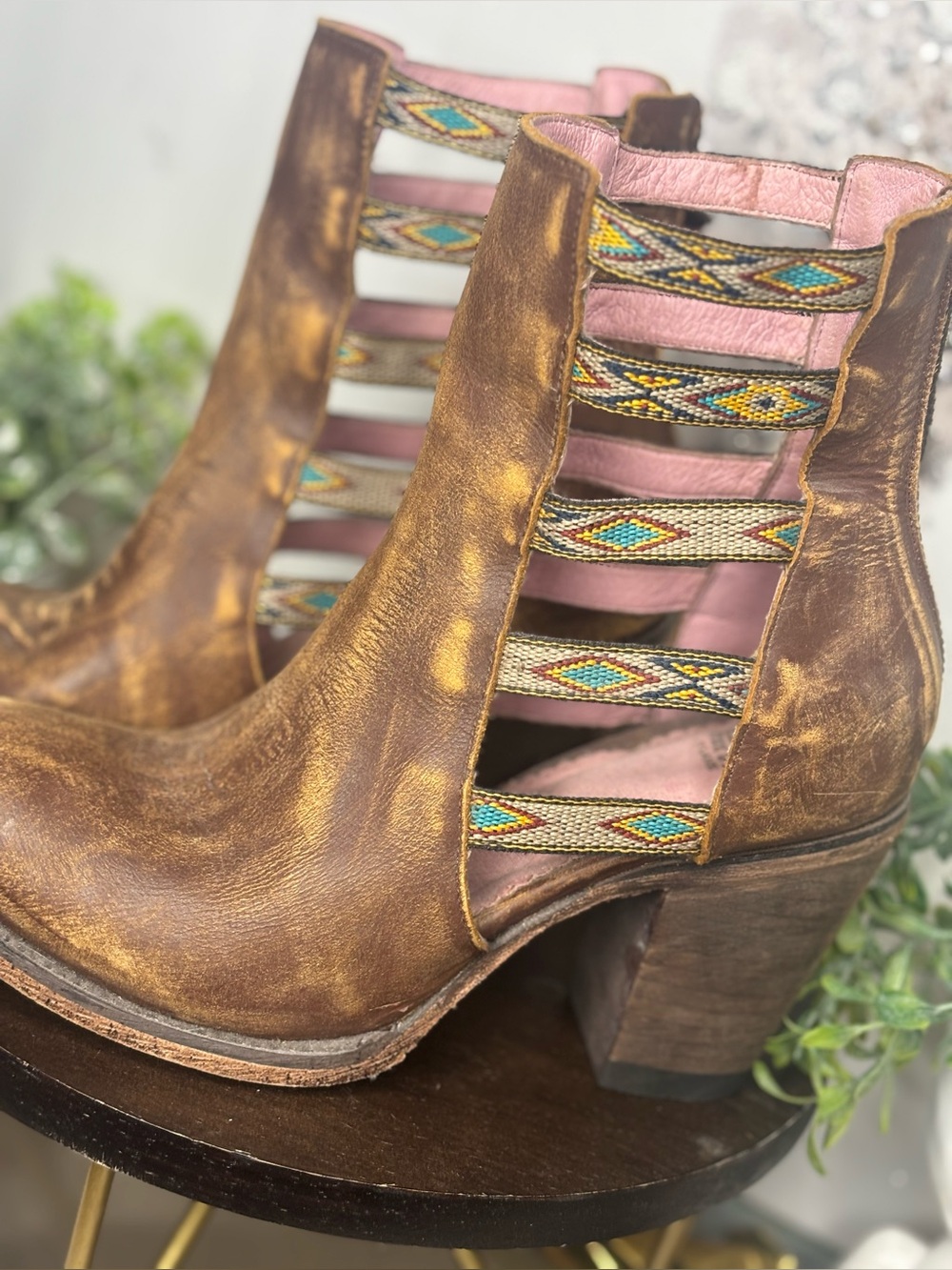 Junk Gypsy ankle cut out boots